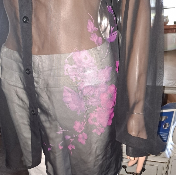 Jm plus size 3X sheer top - Picture 5 of 10